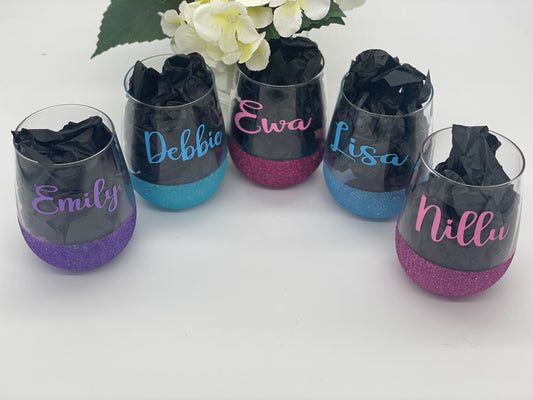 Glitter Stemless wineglass