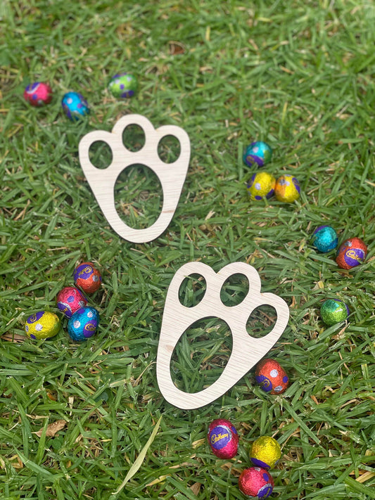 Easter Bunny Feet Stencil